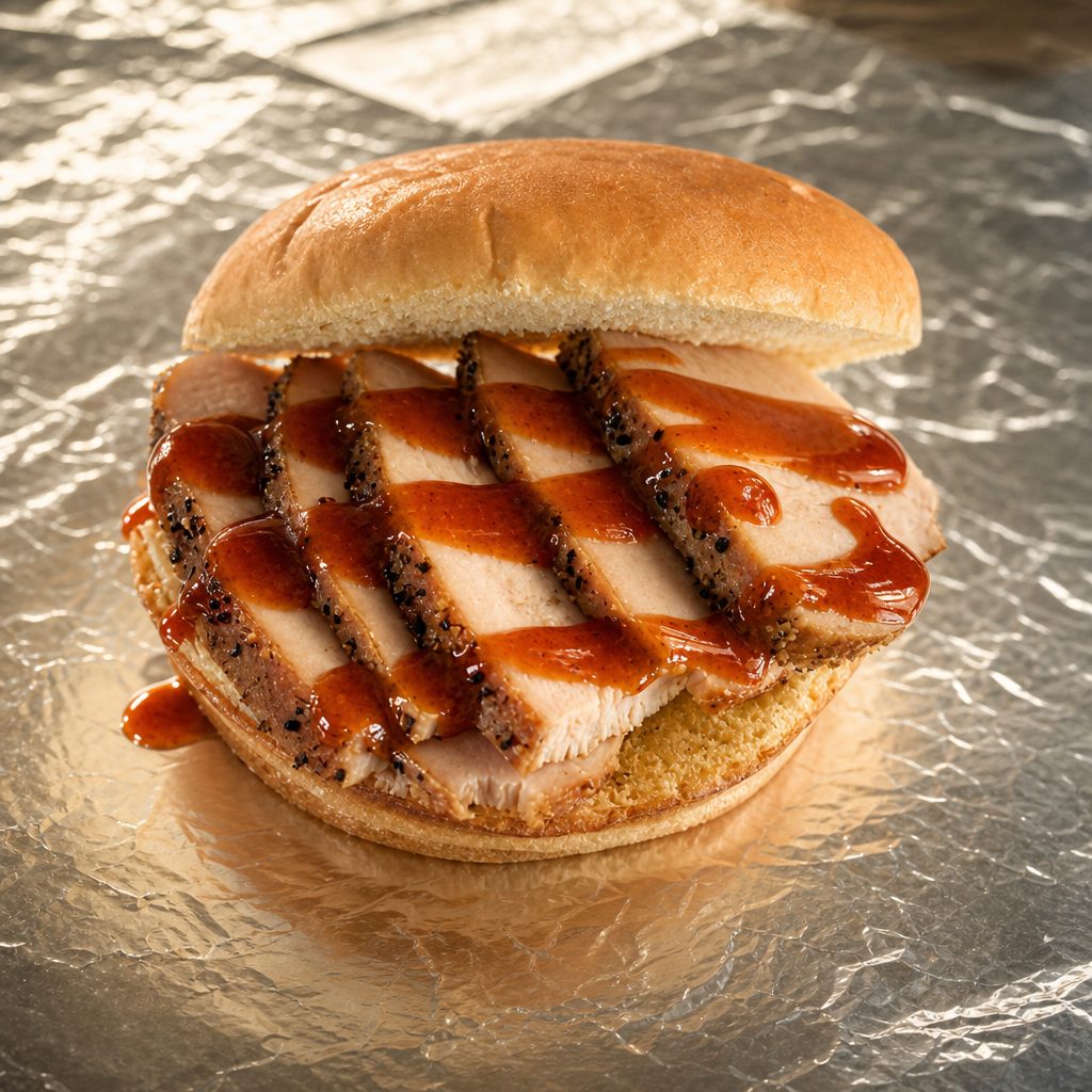 Pulled Chicken Sandwich.